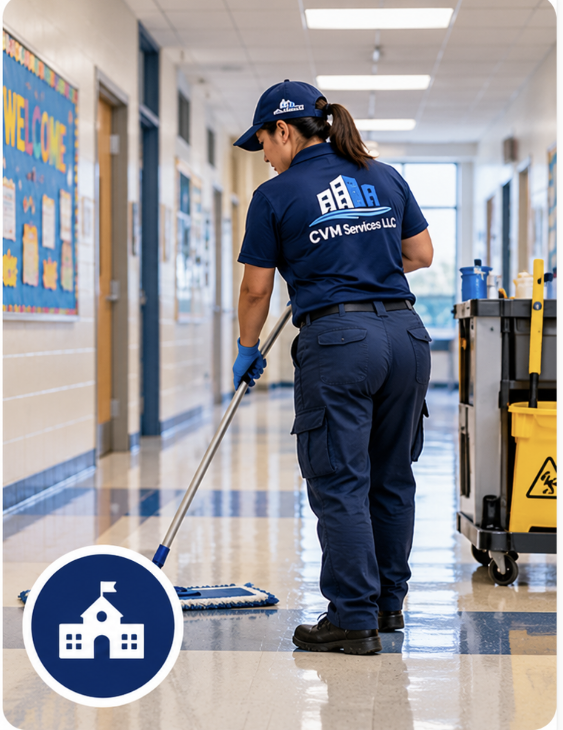 CVM Services LLC - School Cleaning